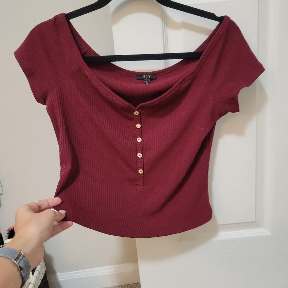 Red Crop Top - Picture 1 of 6